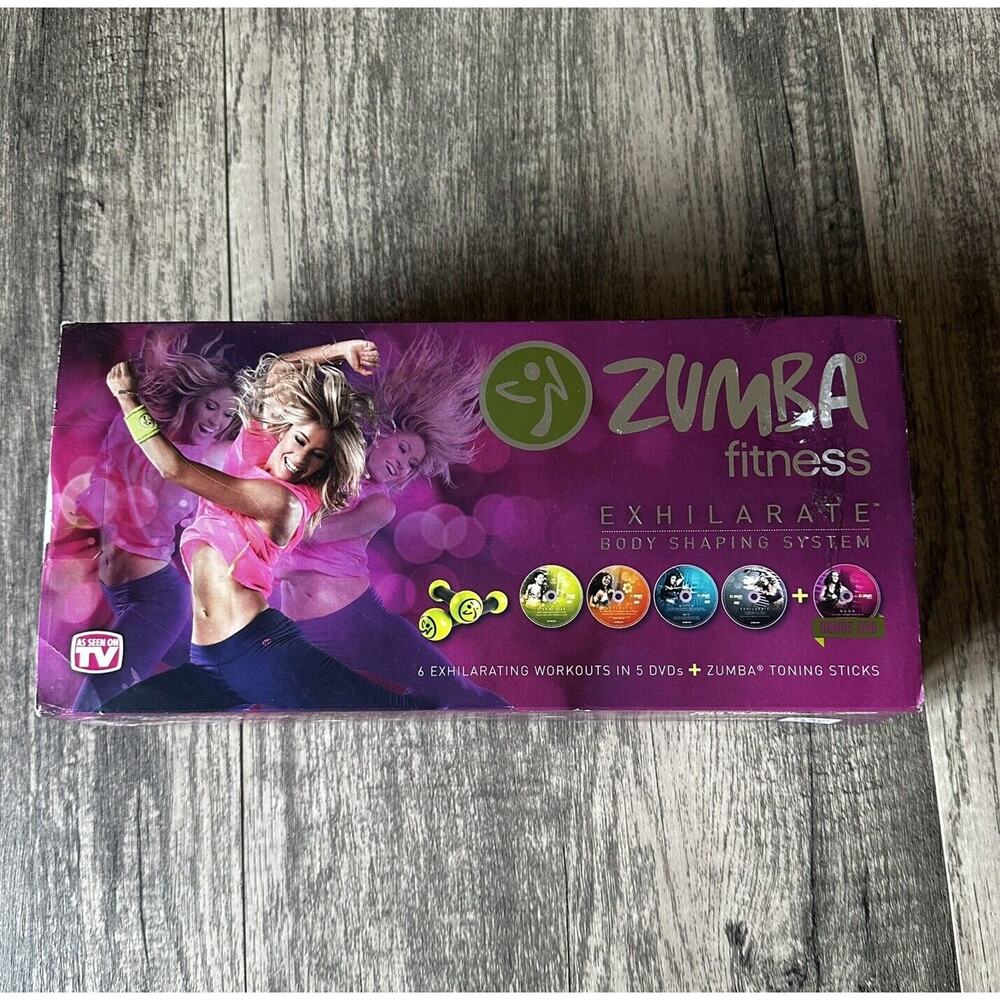 ZUMBA FITNESS Toning Stick Set New With DVD workout home gym exercise yoga train